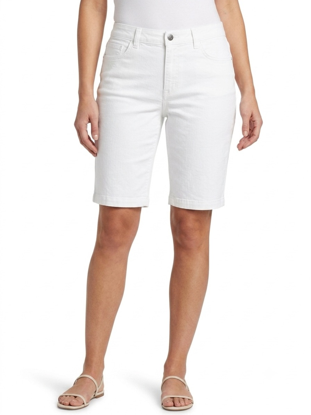 Northern Reflections Classic White Women's Bermuda Shorts Sz 18